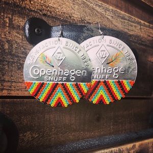 Homemade Copenhagen Earrings. One of a kind.